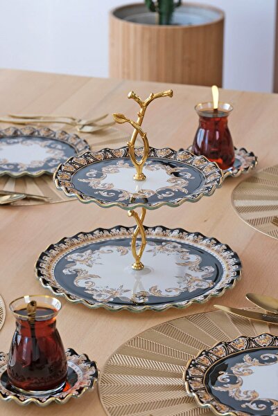 Glore Gold Gilded Ragusa Glass Cookie Holder