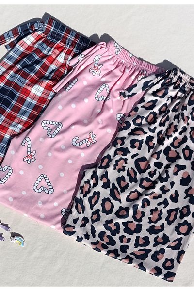 siyalife Summer Women's Oversized 3-Piece Pajamas
