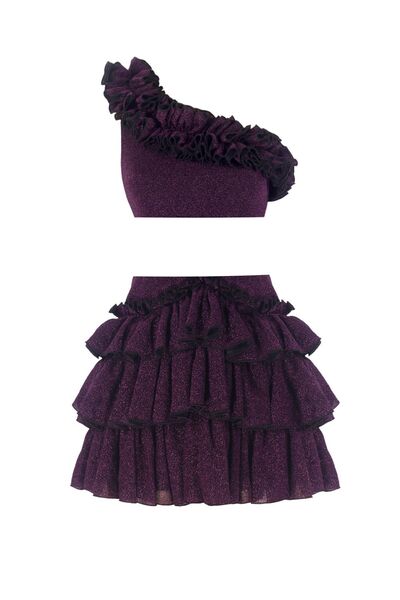 Nur Karaata Bellano Alexis Sparkle Purple Set