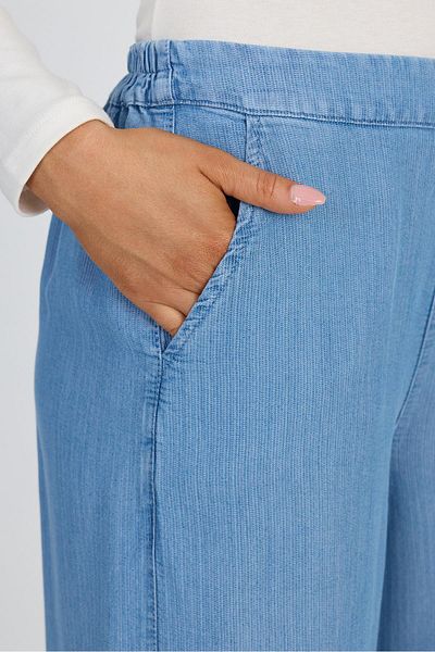 Zühre Pantaloni din denim cu picioare largi - P-0013