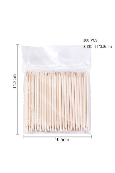 DUTRIEUX أداة إزالة بشرة الأظافر مقاس 95 مم، 100 قطعة، أدوات تزيين الأظافر، أ...