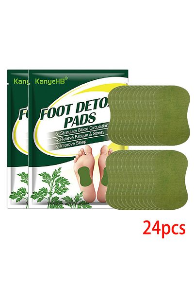 Choice 24 Pcs Detox Foot Patches Pads 12/24pcs Natural Herbal Wormwood Artemisia Argyi Feet Body Toxins Cle