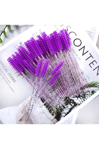 Choice 300 قطعة من عصي الماسكارا للاستخدام مرة واحدة من زانسي، 300 قطعة، بكرات فرشاة الرموش لتمديد الرموش