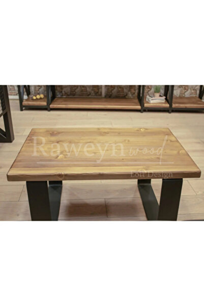 deryawood Deryawood Masif Ahşap Dogal Ofis Sehpası 45*45*45