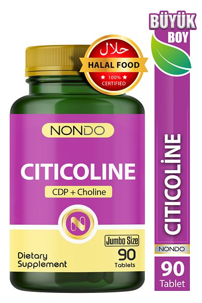 Nondo Sitikolin 90 Tablets (Jumbo Size Citicoline Phosphotidocolin)