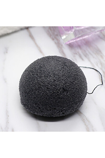 Choice إسفنجة كونجاك سوداء من Brainbow، قطعة واحدة، أساسيات الجمال، إسفنجة كونجاك طبيعية 100%، منظفة لمسام الوجه