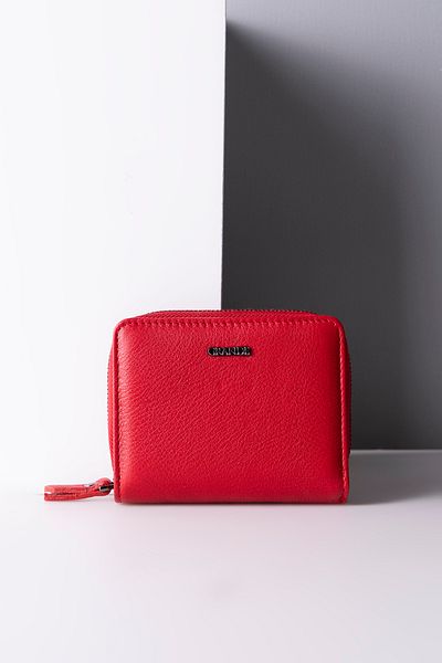 Grande 2822 Genuine Leather Horizontal Snap Fastener Women's Wallet Arsel Red