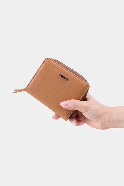 Grande 2822 Genuine Leather Horizontal Snap Fastener Women's Wallet Arsel Camel
