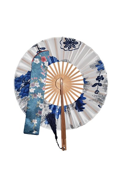 YELPAZE DÜNYASI Yuvarlak Japon Yelpaze Özel Kesesinde