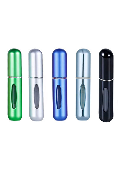 Choice 5 ألوان 5 قطع 5 مل زجاجة عطر صغيرة محمولة قابلة لإعادة التعبئة مضخة رذ...
