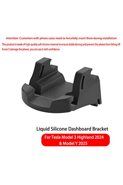 Choice حامل سيارة من السيليكون السائل، لا يترك أثراً، متوافق مع موديلات تسلا ...