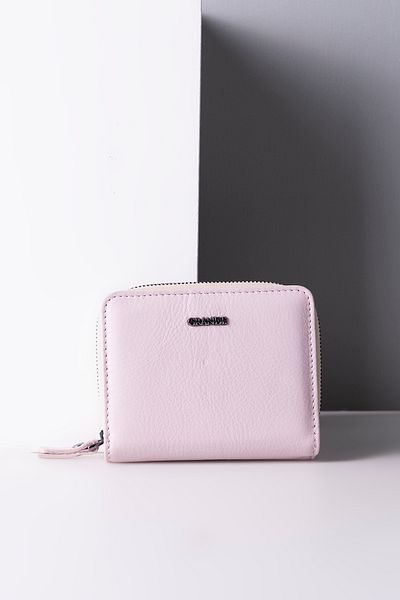 Grande 2822 Genuine Leather Horizontal Snap Fastener Women's Wallet Arsel Powder