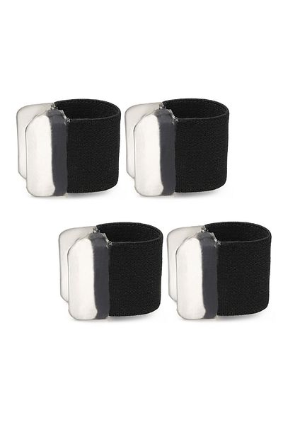Choice Black-4pcs Gel Toe Separators Bunion Corrector Bunion Corrector For Overlapping Toe Silicone Toe Spa