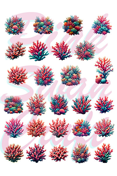 Pink Swan Craft Set naljepnica u pastelnim bojama, Bullet Journal, Scrapbook,...