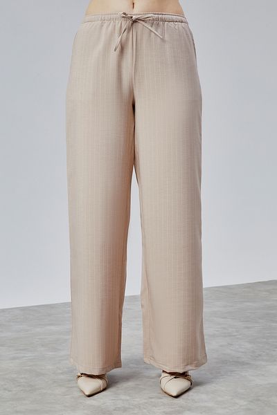 GENIUS STORE Pantaloni de damă Pantaloni cu dungi cu talie înaltă cu buzunare STRIPED-PANT