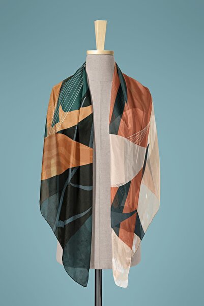 Pilloveland Pareo din șifon lung - Mocha 100*150 cm, rochie de plajă, alternativă de lungime scurtă și lungă