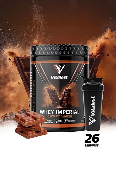 Vitalest Whey Imperial - 988 Gr. Chocolate Flavored Protein Powder