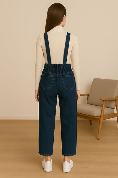 ELONİ Women's Salopet Jeans Jumpsuit