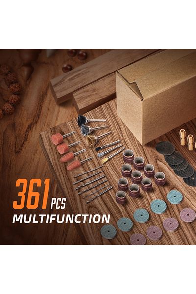 Choice 361PCS/lot Power Tools Dremel Rotary Tool Accessory Set Fits for Dremel Drill Grinding Polishing ...
