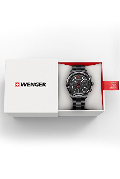 Wenger Ανδρικό Ρολόι Wenger 01.0543.112, Quartz, 43mm, 10ATM