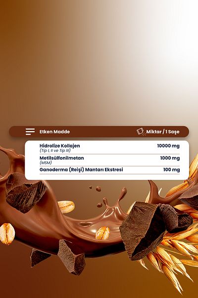 MORE THAN Cocoa Collagen Peptide Msm & Reishi Mushroom 30 Sachets