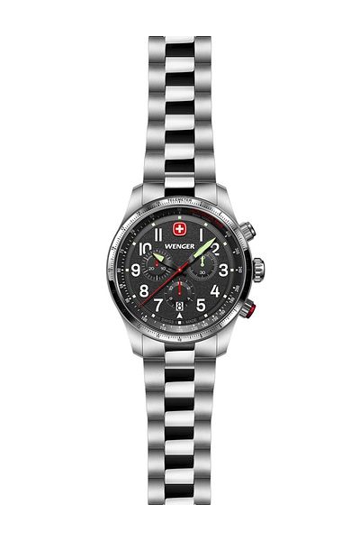 Wenger Mens Watch Wenger 01.0543.111, Quartz, 43mm, 10ATM
