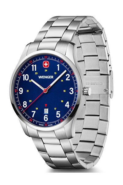 Wenger Ανδρικό Ρολόι Wenger 01.1441.134, Quartz, 42mm, 5ATM