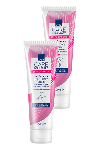 AVON Works Vücut İçin Tüy Dökücü Krem 100 Ml. İkili Set
