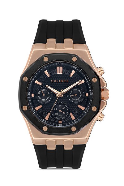 Calibre Savage Serisi Siyah Silikon Kordonlu Multifonksiyonel Takvimli Erkek ...