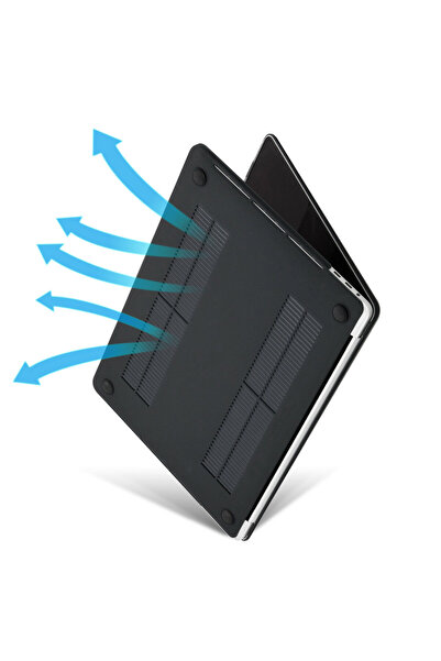 ARABULALACA Macbook Air 15 İnç 2025 A3241 M4 İşlemci Uyumlu Koruma Kılıfı Mat Doku Hardcase Kapak