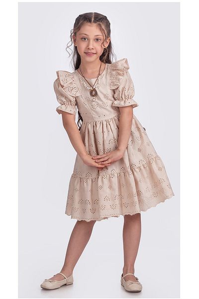Pina Kids Κοριτσίστικο Ελαστικό Κοντό Κρεμαστό Φόρεμα Καρπούζι ELB.2682