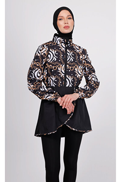 GAVLİA Σετ μαγιό με μοτίβο αλυσίδας Runa – Σετ 4 τεμαχίων με κολάν (ΜΕ ΚΑΛΤΣΑ)