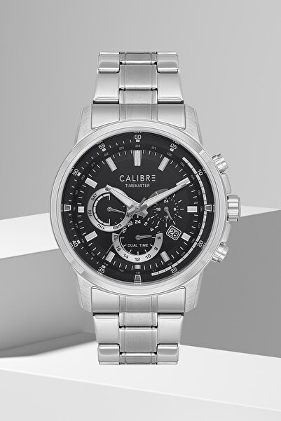 Calibre Timemaster Serisi Metalik Gümüş Çelik Kordonlu Multifonksiyonel Takvi...