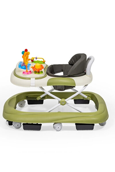 Duux Plano Oyuncaklı Müzikli 3 Kademeli Örümcek Bebek Yürüteci Yeşil