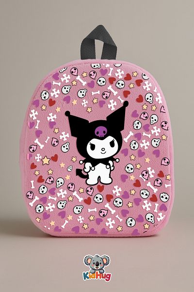 KidHug Kuromi Character Plush Children's Backpack – Ages 1-8 |   Toy & Clothes Bag |