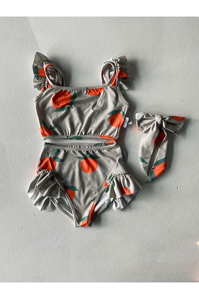 rg kidsstore Children's Bottom Top and Buckle Swimsuit Set