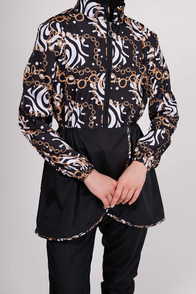 GAVLİA Μπλουζάκι μαγιό με μοτίβο αλυσίδας Runa (ΜΟΝΟ) - Δώρο τσάντα