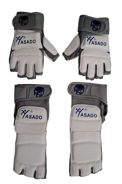 HAŞADO Hashado Taekwondo Foot Protection + Gloves Hand Top Protector Sparring