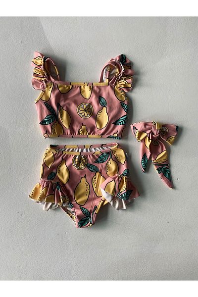 rg kidsstore Children's Bottom Top and Buckle Swimsuit Set