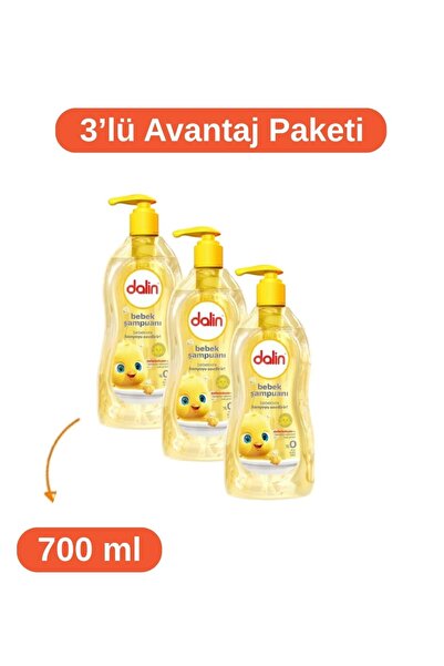 Dalin شامبو أطفال 700 مل - 3 قطع