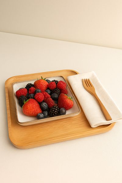 MAViHOME Pearl 19 X 19 cm Deep Salad - Fruit Bowl 2 Liters