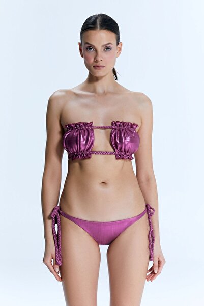 Nur Karaata Shinny Pink Sun Bikini Set