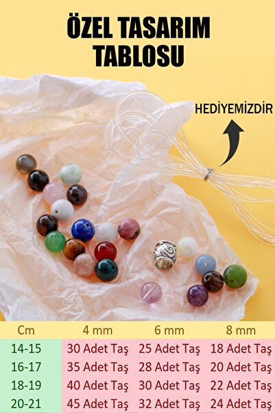 Deniz Doğal Taş سوار كريزوكولا من الحجر الطبيعي المعتمد مقاس 3 قطع مقاس 8 مم ...