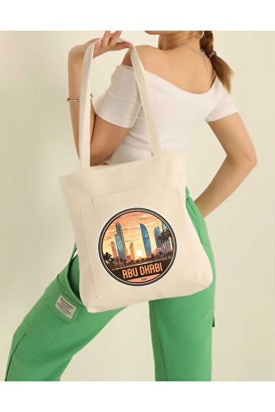 bhk desing Abu Dhabi Printed Medium Shoulder Bag