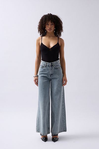 Black Fashion Μαύρο κορμάκι με μαζεμένο λουράκι μπροστά