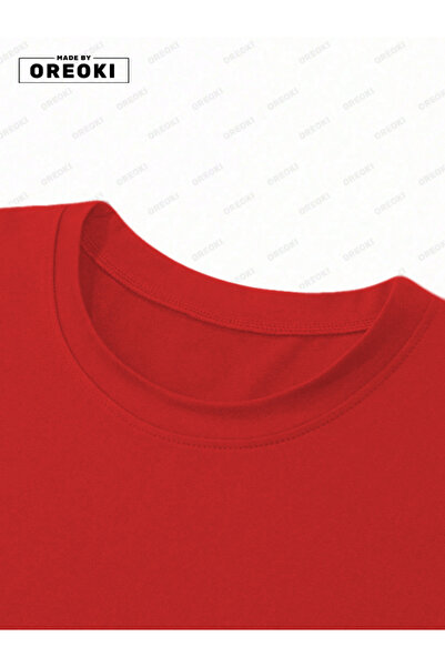 EFFRENATU Limited Edition Printed Cotton Fabric Red Black T-Shirt-Black Shorts Set