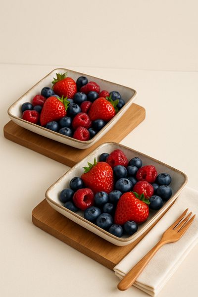 MAViHOME Pearl 19 X 19 cm Deep Salad - Fruit Bowl 2 Liters