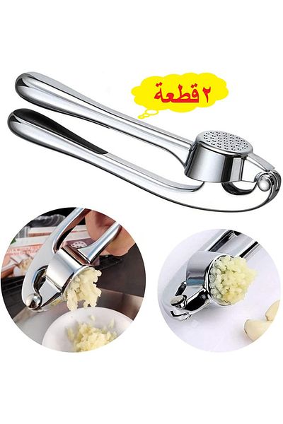 Generic هراسة ثوم من الستانلس ستيل، مقاومة للصدا، سهلة الضغط والتنظيف