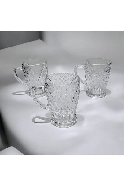 GALAXY GLASS Yanpa Ticaret 3-Piece Mug with Handle