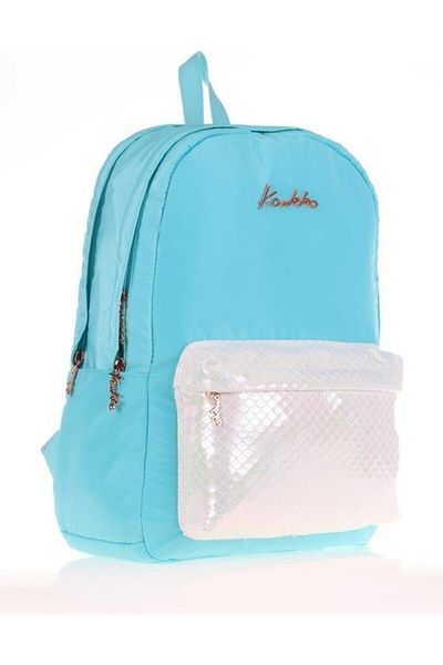 KAUKKO Bright Backpack Scale Turquoise K1526